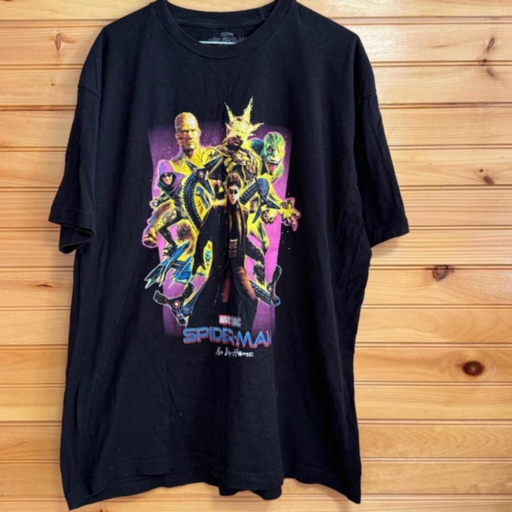 Marvel Black Spider-Man No Way Home T-Shirt XXL